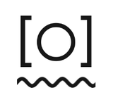 A circle inside a pair of square brackets, with a squiggly line underneath